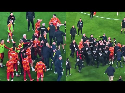 Fenerbahçe vs Galatasaray Heated Clash  During Extra Time