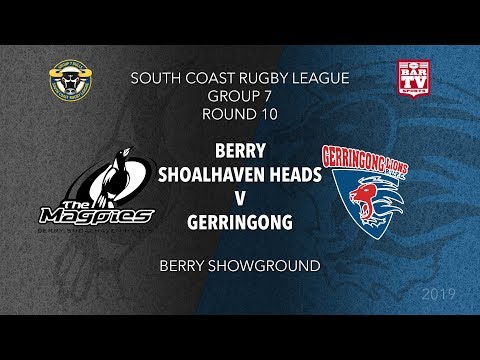 2019 Group 7 RL Round 10 - Berry Shoalhaven Heads Magpies v Gerringong Lions