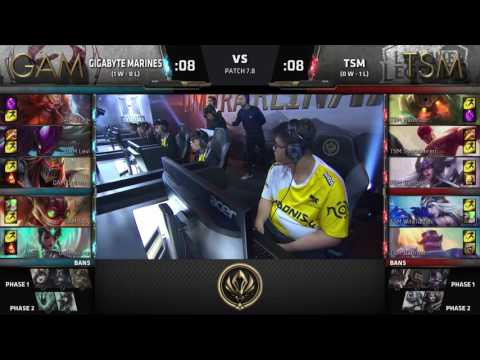 [MSI 2017] TSM vs Gigabyte Marines Game 2 | Mid-Season Invitational 2017