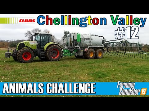 Spreading Digestate in Pigs Farm | ANIMALS CHALLENGE #12 | CHELLINGTON VALLEY | FS19 | PS4