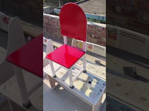 Kids Wooden Red School Chair