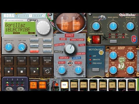 Gorillaz - GoodFeel (Feel Good Inc sample from Korg IElectribe Gorillaz App)