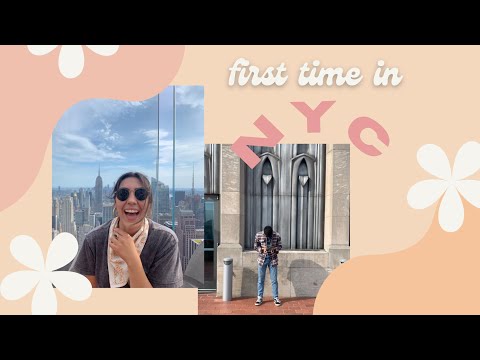 TRAVEL VLOG: first time in NYC! Eat and explore with us🌼