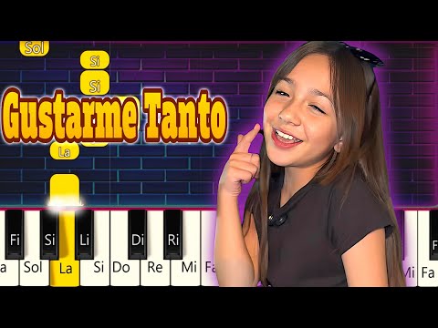 Nia Mora x Greeg Mora - Gustarme Tanto  -  Piano Tutorial Fácil / EASY