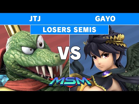 MSM Online 10 - Gayo (Dark Pit) Vs JTJ (King K Rool) Losers Semi - Smash Ultimate