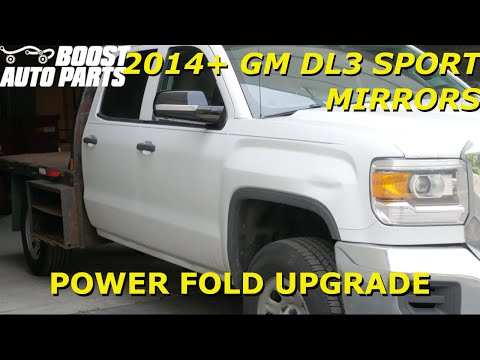 DL8 Small Mirror to DL3 Power Fold Sport Style Mirror Upgrade (2014 - 2019 Silverado Sierra)