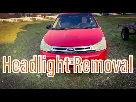 2008-2011 Ford Focus Headlight and Fender Removal