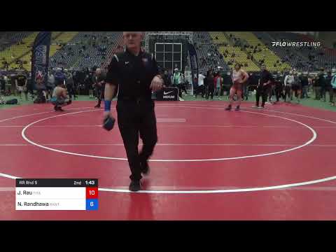 97 Kg Rr Rnd 5 - Josef Rau, Titan Mercury Wrestling Club (TMWC) Vs Nishan Randhawa, Panther Wrestl