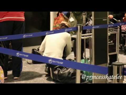 131112  KyuHyun and KangIn at Heathrow Airport   YouTube