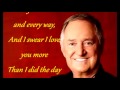 Love Keeps Getting Stronger Every Day  NEIL SEDAKA (with lyrics)