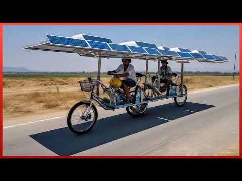 Scrap Turned Into Solar-Powered Seven-Seater Vehicle!