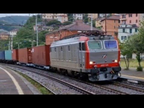 COMPILATION DI TRENI NELLE STAZIONI DI GENOVA PONTEDECIMO & PIANO ORIZZONTALE DEI GIOVI