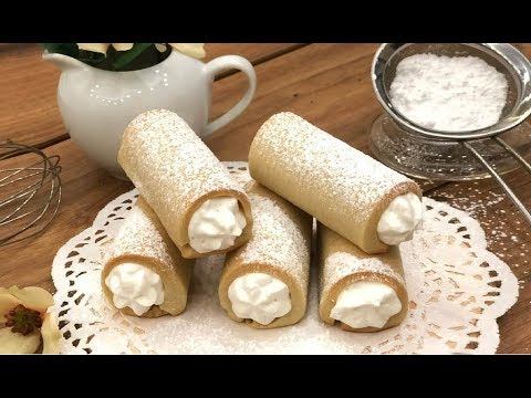 Cannoli di frolla al forno, Ricetta semplice e veloce