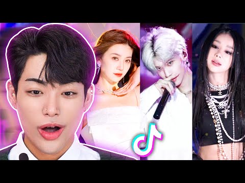 Koreans React To TikTok ‘Idol Challenge’ for the first time!✨🔥| PEACH KOREA