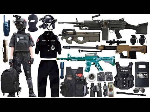 Special Forces Military Toy Gun Set Open Box,M249 Light Machine Gun,M79 Hunting Gun, Sniper Gun,Bomb