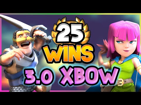 25 WINS in the Global Tournament with 3.0 Xbow! — Clash Royale