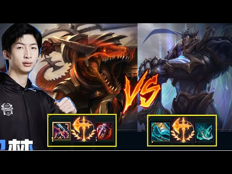 Top 1 Challenger CN Xiao Chao Meng Renekton Vs Garen GrandMaster KR