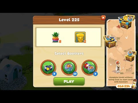Lost Island: Blast Adventure - Level 225 (No Boosters) HD