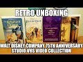 Retro Unboxing Walt Disney Company 75th Anniversary Studio VHS Video Collection