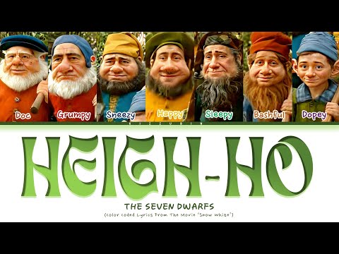 7 Dwarfs ' HIEGH HO' Lyrics (From The Disney Movie 'Snow White)