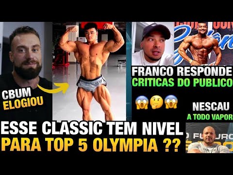 CBUM BUGOU COM O SHAPE INCRIVEL DO CLASSIC CHINÊS - FRANCO SE PRONUNCIA NOVAMENTE + NESCAU E CAIKE
