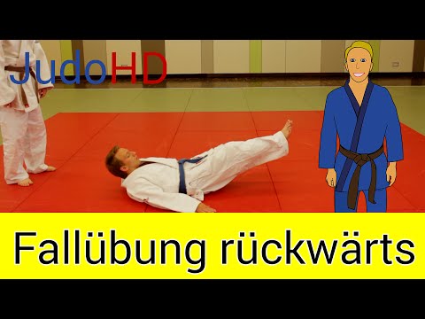Gelb: Fallübung rückwärts [Judo]