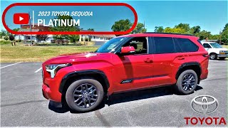 2023 Toyota Sequoia Platinum 4WD Full Detailed Review and Drive | Toyota's BIGGEST SUV!