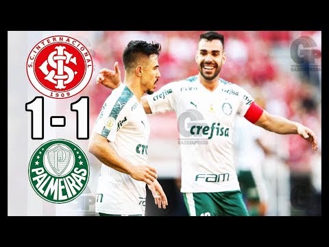 INTERNACIONAL E PALMEIRAS EMPATAM EM JOGO POLEMICO! Internacional 1x1 Palmeiras| Melhores momentos