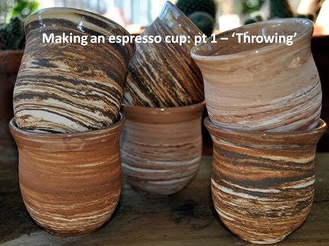 making an espresso cup: pt. 1 -  'throwing'