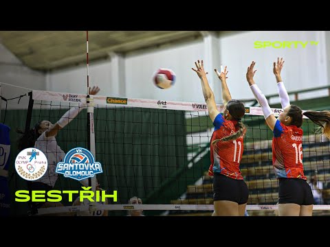 PVK Olymp Praha vs. VK Šantovka Olomouc UP 3:1 | DATART extraliga ženy | SESTŘIH