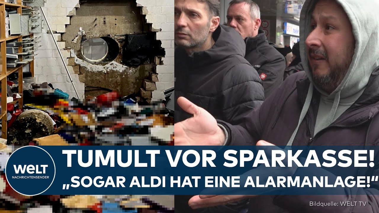 GELSENKIRCHEN: Nach spektakulärem Raub! Tumult vor Sparkasse! – „Das haben die nicht mitgekriegt?!“