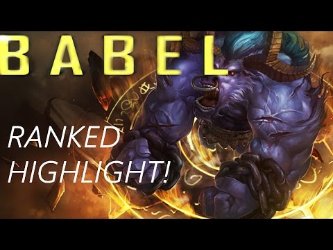 Babel's Rank highlight-Support alistar backdoor