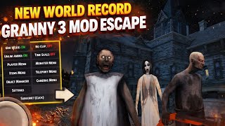 😱 NEW WORLD RECORD 🤯 | GRANNY 3 TRAIN ESCAPE GAMEPLAY |