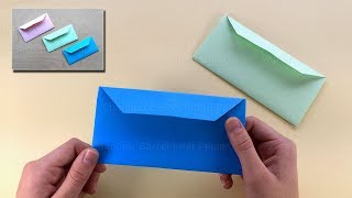 Origami Briefumschlag basteln mit Papier - Origami Brief falten mit DIN A4 - DIY Geschenkverpackung
