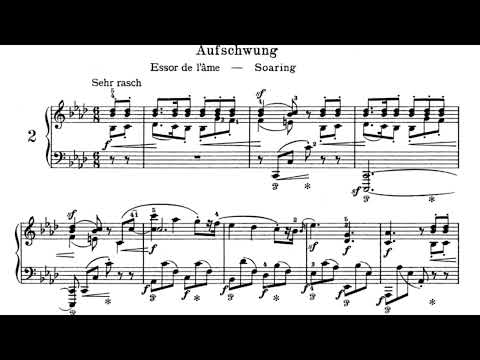 Robert Schumann - Fantasiestücke Op. 12 : Aufschwung [With score]