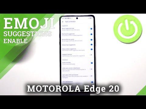 How to Show Up Emoji Suggestions on MOTOROLA Edge 20 – Allow Predictive Emoji