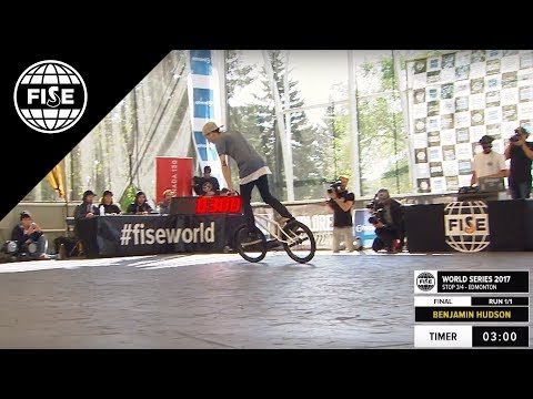 Benjamin Hudson: 3rd Final BMX Flatland -  FISE World Series Edmonton 2017