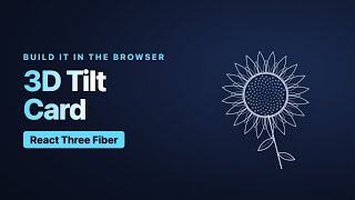 3D Tilt Card That Follows Your Cursor in React (R3F)