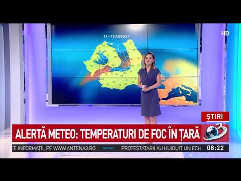 Alertă meteo. Temperaturi de foc în țară în perioada 11-13 august