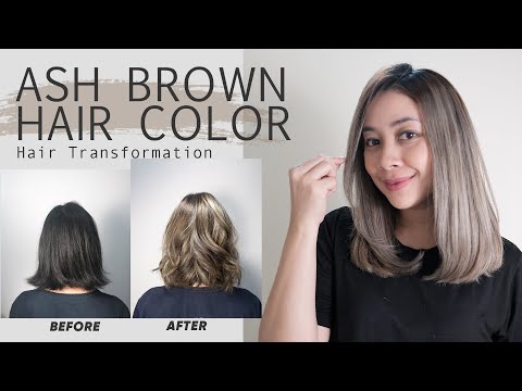 Ash Brown Hair Color Transformation | Foilayage Hair...