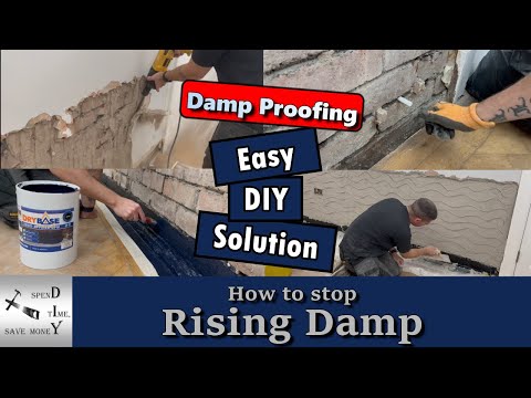 How to stop rising damp, easy DIY solution