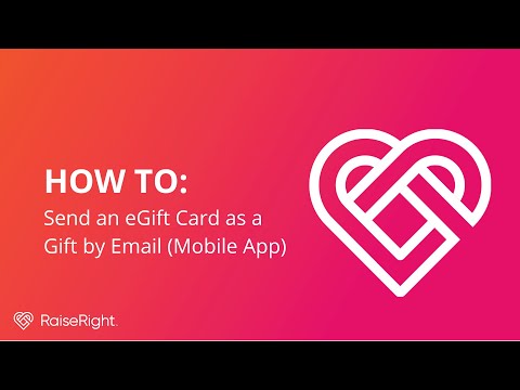 How to Send an eGift Card as a Gift by Email (Mobile App)