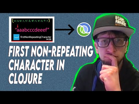 firstNonRepeatingCharacter solution (converting Java code to Clojure)