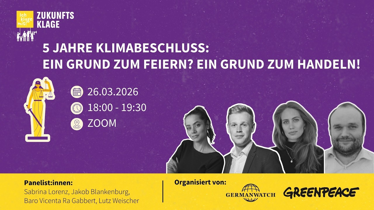 5 Jahre Klimabeschluss – Ein Grund zum Feiern? Ein Grund zum Handeln!