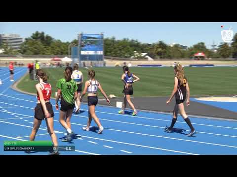 U14 Girls 200m Heat 1: 2021 State Combined Events Championships // LAVicTV