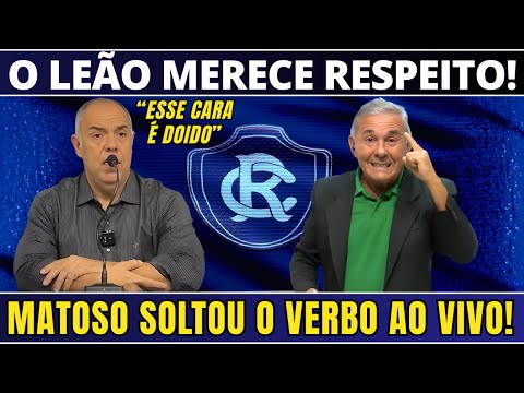 🚨🗣️👉URGENTE: O DESABAFO DE EDSON MATOSO SOBRE O REMO NA SÉRIE A! Leão Azulino