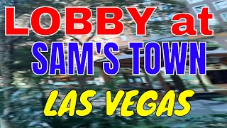 Lobby at Sam’s Town Las Vegas - Checking in and waiting in the cool breeze of a Rain Forest.  NICE!