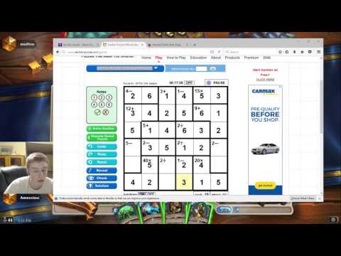 Amnesiac misses mulligan while playing kenken, gets good hand anyways, decides to finish kenken