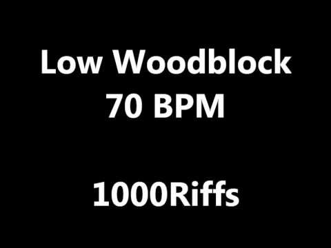 Low Woodblock Metronome : 70 BPM - Beats Per Minute