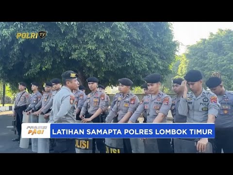 SAT. SAMAPTA POLRES LOTIM LATIH KECEPATAN MEMBENTUK FORMASI DALMAS